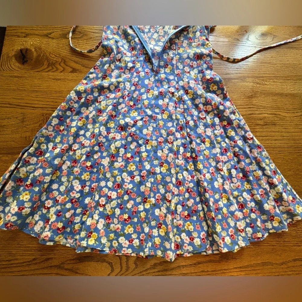 Vintage Ruth of Carolina floral girls dress- size 7